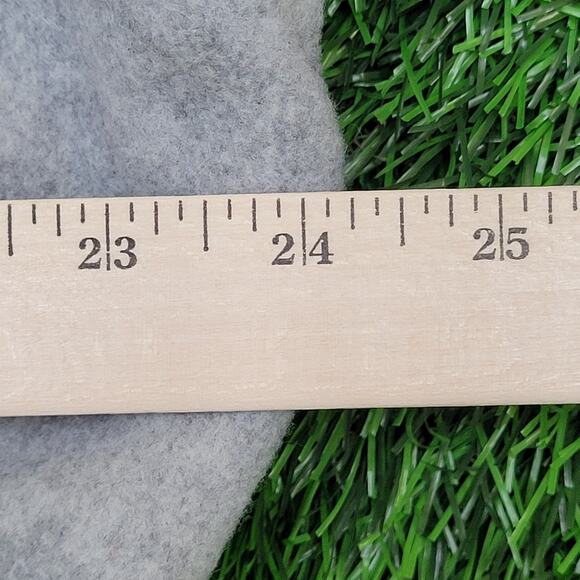 Vintage 80s Chalk-Line Varsity Jacket M/L 24x23 Sherpa-Lined Gray Maroon Retro - Picture 5 of 13